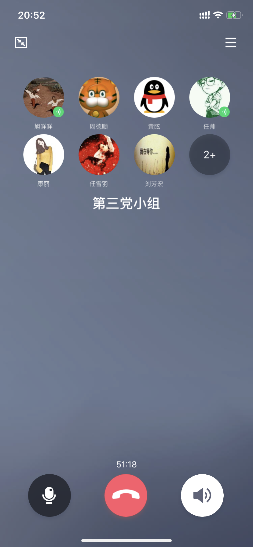 图三（第三党小组会议截图）