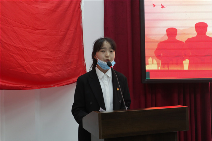 优秀团支书代表 冉领