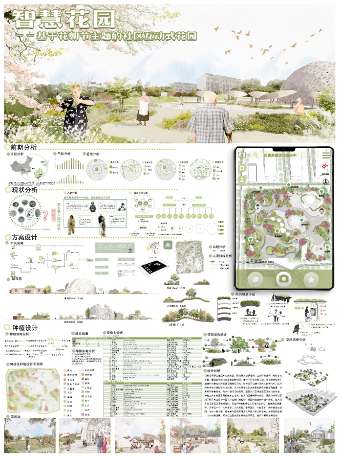 建筑与土木工程学院学子在第六届“Garden”花园杯植物景观设计竞赛中喜获佳绩