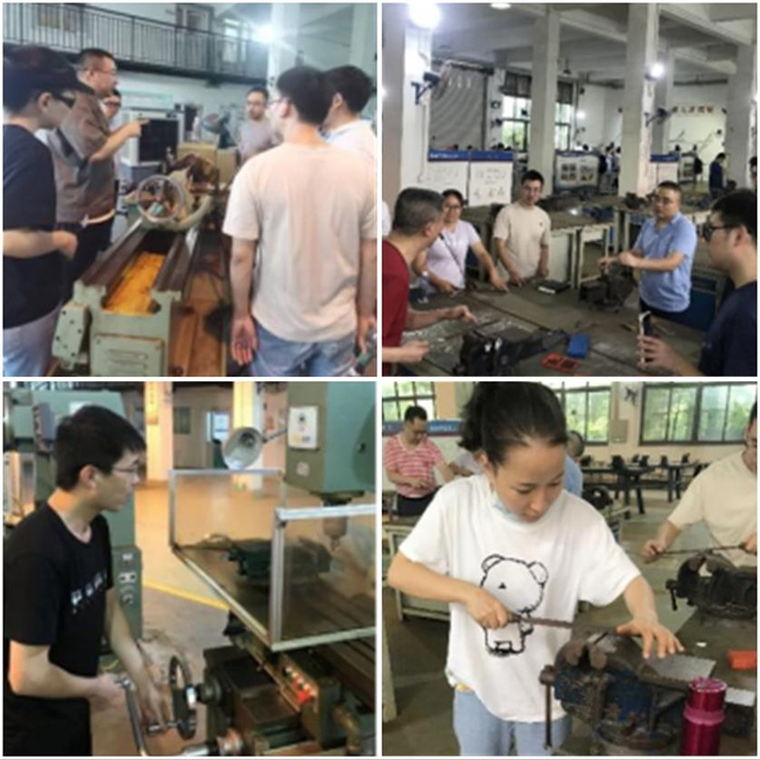 电气工程学院机电教研室与工程实训中心老师参加金工实习技能培训