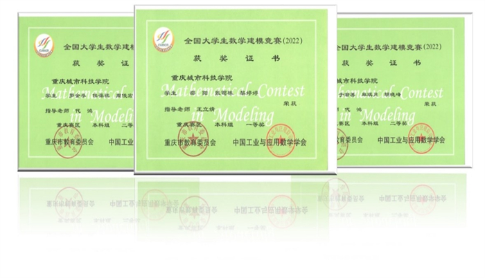 祝贺！城科学子在全国大学生数学建模竞赛中获奖