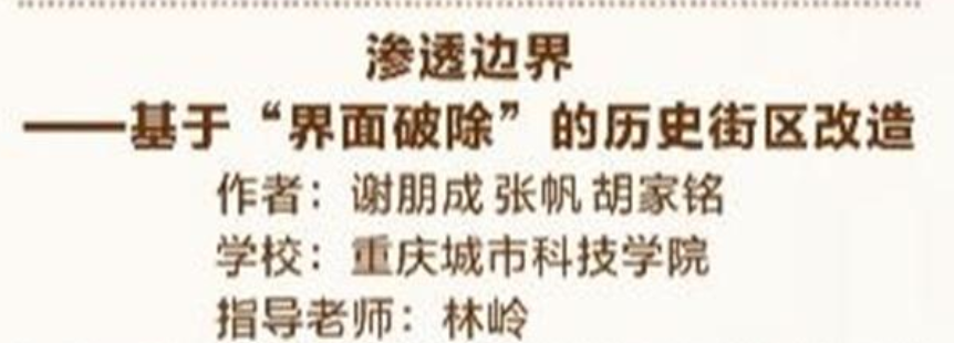 【今日头条】重庆城市科技学院城科建筑学专业师生在“梁思成杯”侨乡建筑设计大赛中喜获佳绩